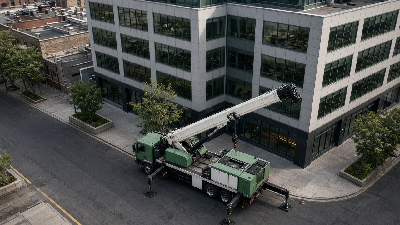 Çankaya Vinç Kiralama Plaza, Site ve Çatıda Planlı Kaldırma